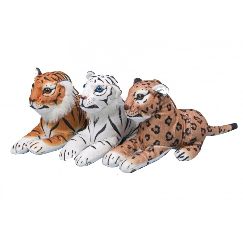 Peluche Félin allongé existe en 3 modèles différents Peluche Félin allongé existe en 3 modèles différents